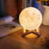 3D mēness formas LED lampa L