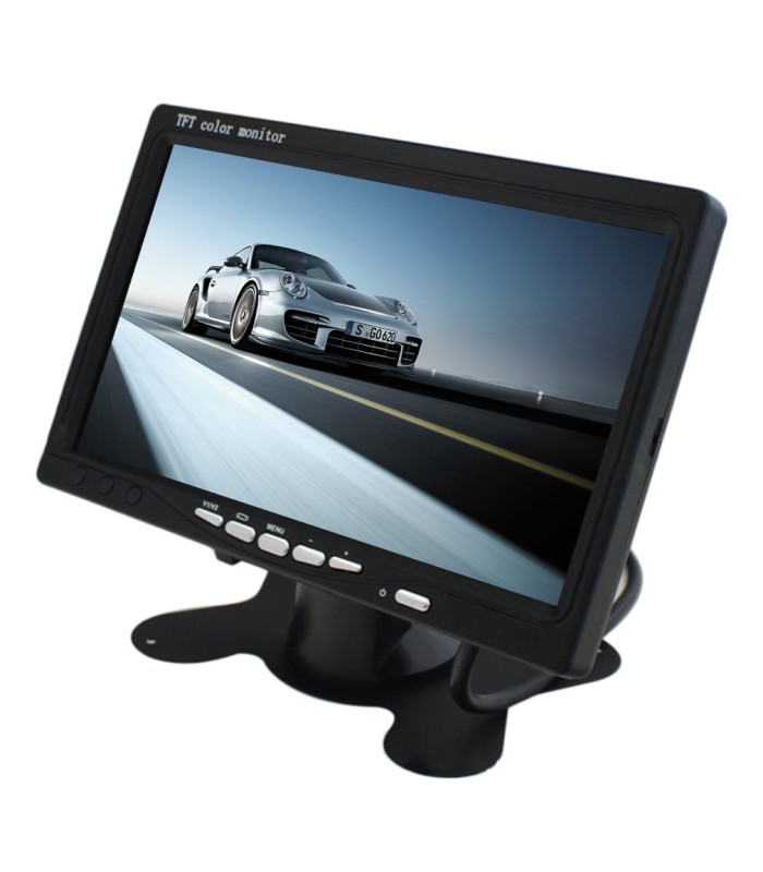 LCD digitālais krāsu ekrāna monitors automašīnas aizmugures skatam
