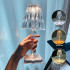 Dimanta kristāla LED dekoratīvā lampa vadāma ar pieskārienu un tālvadības pulti 26cm