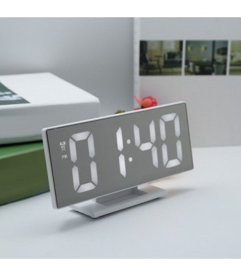 LED spogulis - digitālais pulkstenis ar modinātāju DS-3618L