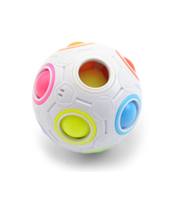 Futbola kuba burvju varavīksnes bumbas puzzle spēle