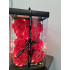 Smaržīgs lācītis no rozēm ar LED gaismām 25cm