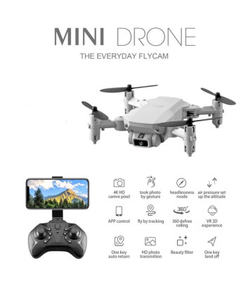 Mini drons ar kameru un tālvadības pulti Ikdienas flycam