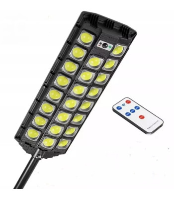 LED COB lēcveida ielas apgaismojums ar saules kolektoru un vadības paneli W7100B-8