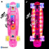 Gaismas skrituļdēlis ar gaismas ritenīšiem un Bluetooth skaļruni Penny Board WORKER Ravery 22