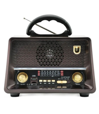 Retro radio atskaņotājs ar MP3 un saules lādiņu YG-227US-BT