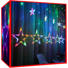 Ziemassvētku LED rotājums - vītne Stars 5,5m - daudzlapu
