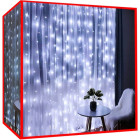 Gaismas aizkars 300 LED - auksti balts 31V KS11333