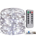  Ziemassvētku eglīšu lampiņas - 300 LED/ auksti balta krāsa