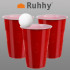 BEER PONG komplekts - BEER PONG spēle - 50 tases Ruhha 21232