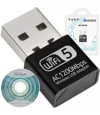 WIFI uz USB adapteris 1200Mbps Izoxis 19181