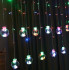 Gaismas aizkari - 108 LED daudzkrāsaini KS19734