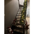 Ziemassvētku eglīšu zaru vītne ar čiekuriem un LED gaismām 2,7m