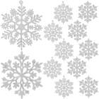 Ziemassvētku eglīšu piekariņi - sniegpārsliņas 12 gab. Ruhhy 22516