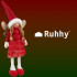 Feja - sarkana Ziemassvētku figūra Ruhhy 22346