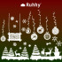 Ziemassvētku logu uzlīmes Ruhhy 22253