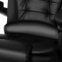 Biroja krēsls ar kāju balstu - melns Malatec 23286