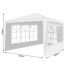 Dārza paviljons 4 sienas 3x3m balts P12875