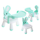 Ēdamistabas un rotaļu galda krēsls piparmētru krāsā