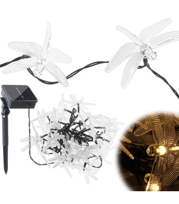 Solar Dragonfly dārza gaismas 6,5 m 30LED silti balts