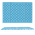 Saliekams putuplasta paklājiņš tūristu sēdēšanai zilā krāsā