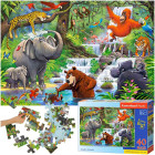 CASTORLAND Puzle 40 el. Maxi Jungle Animals - Džungļu dzīvnieki