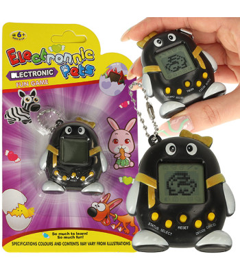 Rotaļlieta Tamagotchi elektroniskās spēles dzīvnieks melns