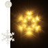 LED piekaramie lukturi Ziemassvētku rotājums sniegpārsla 45cm 10 LED