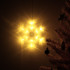 LED piekaramie lukturi Ziemassvētku rotājums sniegpārsla 45cm 10 LED