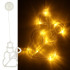 LED kulonu apgaismojums Ziemassvētku rotājumi sniegavīrs 49cm 10 LED