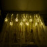 LED gaismas Ziemassvētku attēlu aizkaru apļi 3m 10 spuldzes ar baterijām darbināms tālvadības pults