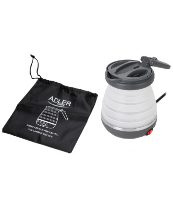 Adler AD 1279 0.6L 750W silikona saliekamā ceļojumu tējkanna