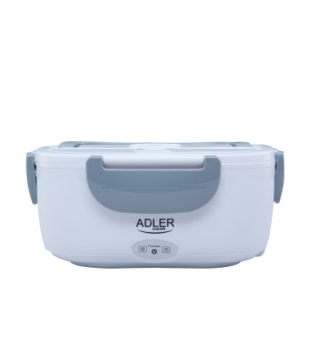 Adler AD 4474 pelēks Apsildāms pārtikas konteiners pusdienu kastes komplekts konteinera atdalīšanas karote 1,1 l