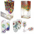 Krāsas stiklam, keramikai, porcelānam, krāsošanai uz stikla 6 krāsas x 25ml + ota, gleznu palete