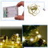 Sloksne Dekoratīva LED sloksne 10m 100LED Ziemassvētku eglīšu lampiņas Ziemassvētku rotājumi silti balti ar baterijām