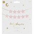 Baby Shower Stars Bright Pink 290cm x 16,5cm