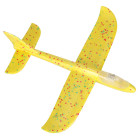 Lidojoša lidmašīna no putupolistirola 8LED 48x47cm dzeltena