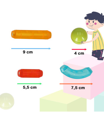 Gaismas magnētiskie bloki maziem bērniem 102 gab.