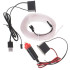LED apkārtējais apgaismojums automašīnai / automašīnas USB / 12 V sloksne 5 m balta