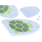 Peldēšanas instrukciju dēlis baseina bruņurupučam