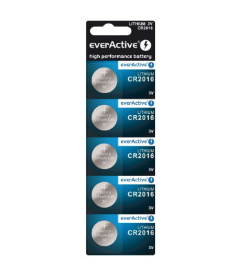 Akumulators everActive litowa CR2016 blisteris 5szt.