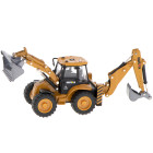 Ekskavatora iekrāvēja buldozers ar kausu, metāla spiedienliešanas modeli H-toys 1704 1:50