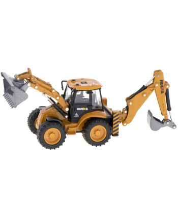 Ekskavatora iekrāvēja buldozers ar kausu, metāla spiedienliešanas modeli H-toys 1704 1:50