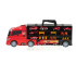Transportiera kravas TIR palaišanas iekārta bagāžniekā + 7 ugunsdzēsēju mašīnas