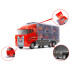 Transporter kravas TIR palaišanas iekārta + metāla auto ugunsdzēsēju brigāde