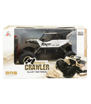 RC auto Rock Crawler 1:12 4WD METAL sudraba