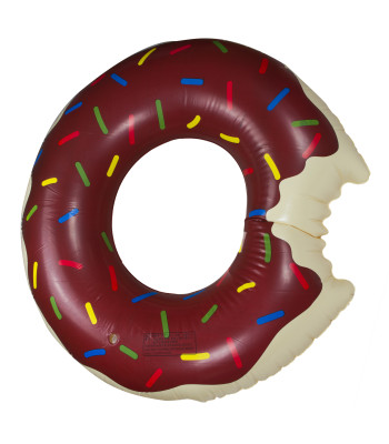 Piepūšamais ritenis "Donut" 110 cm brūnā krāsā