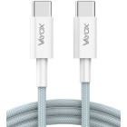 USB-C kabelis USB-C, divi gali 65W 3A 1 m augstākās kvalitātes