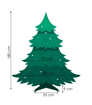 Kaukāzu Ziemassvētku eglīte Springos CT0081 180cm