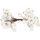 Mākslīgais dekoratīvais pīlādžu koks, matēts zariņš Springos CA0742 20gab ,balts
